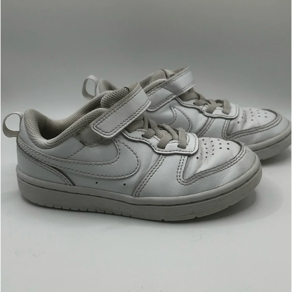 Nike | White Kids' Court Borough Low Top Sneaker Baby/Toddler | size 11.5